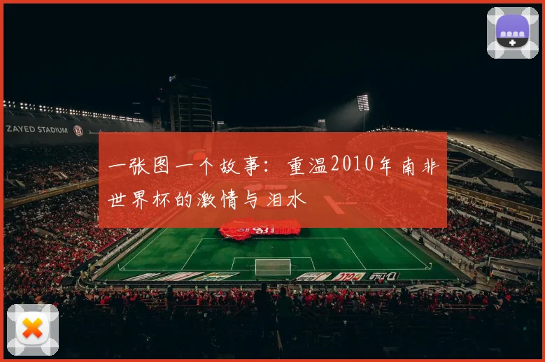 一张图一个故事：重温2010年南非世界杯的激情与泪水